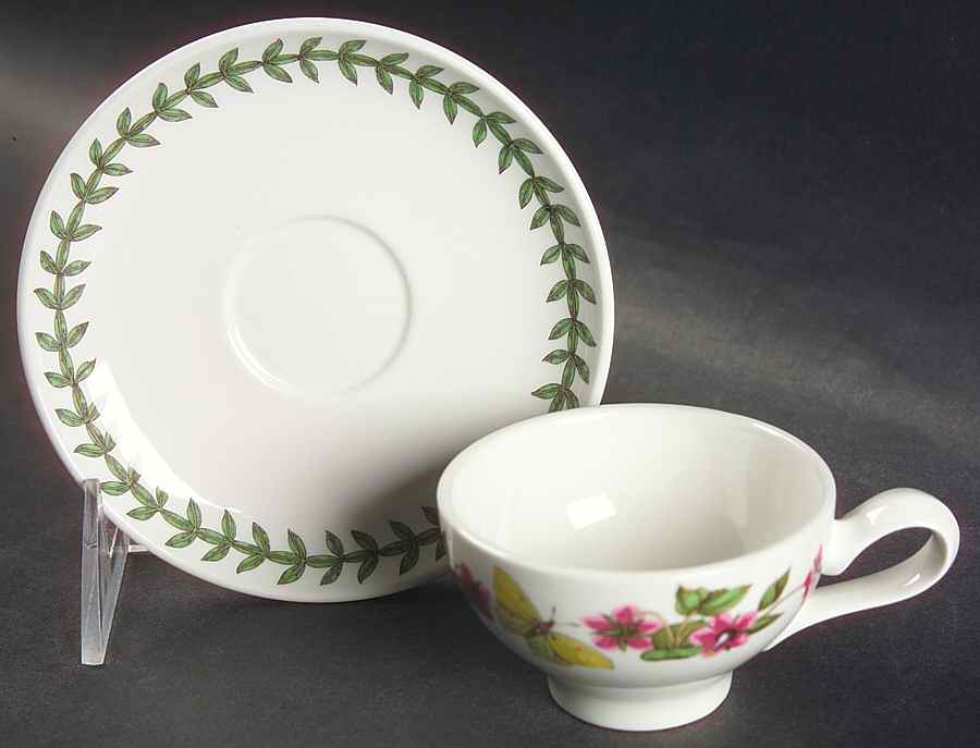 Botanic Garden Cup & Saucer Set-Espresso/25th by Portmeirion-1
