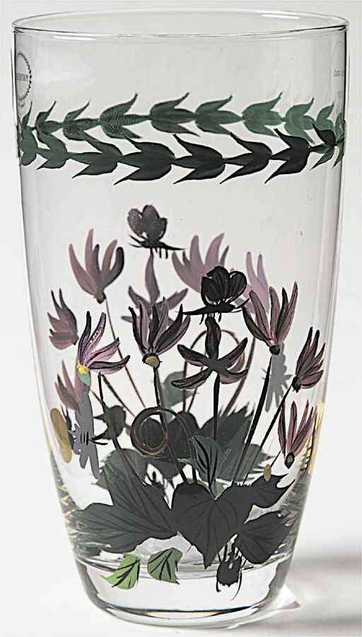 Botanic Garden 16 Oz Handpainted Glassware Highball by Portmeirion-1
