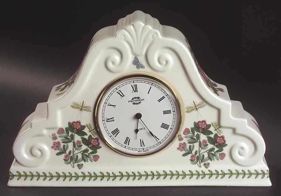 Botanic Garden Large Mantel Clock by Portmeirion-1