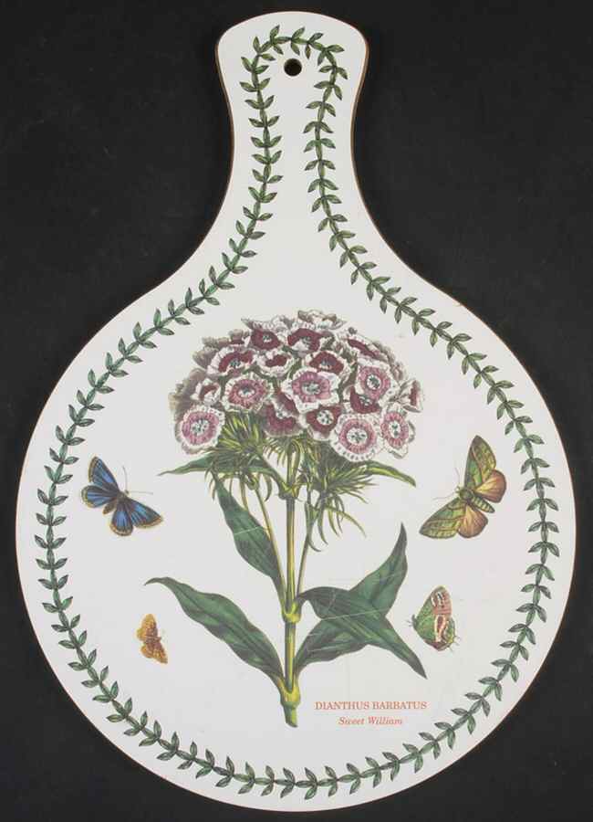 Botanic Garden Round Handled Melamine/Wood Cutting Board by Portmeirion-1
