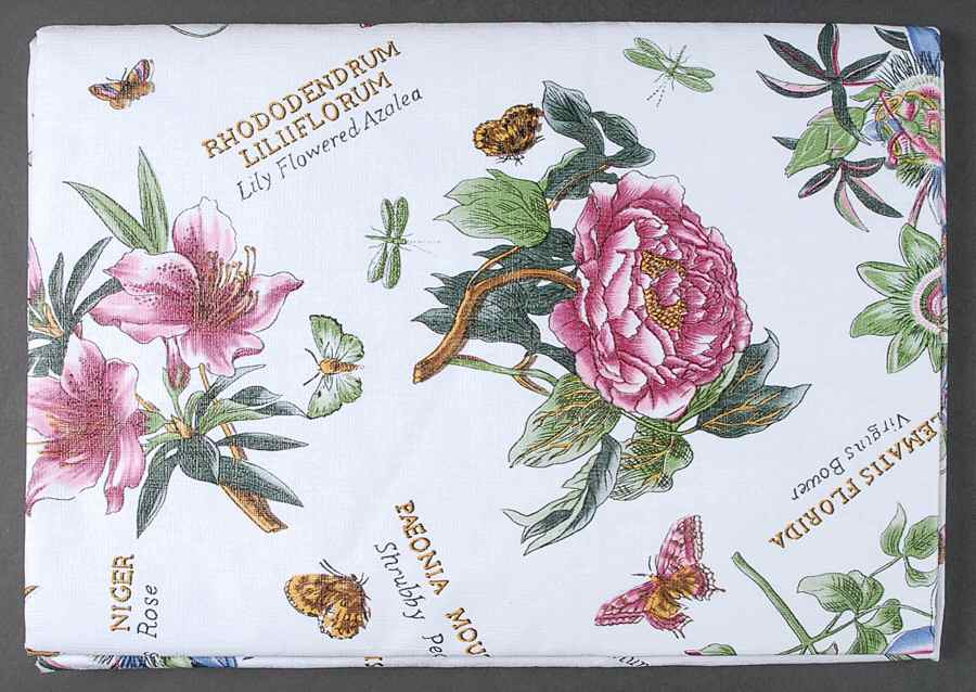 Botanic Garden 52" x 70" Oblong Vinyl Tablecloth by Portmeirion-1