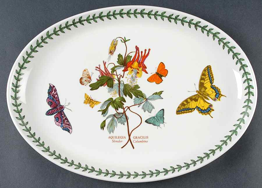 Botanic Garden 12" Oval Steak Platter by Portmeirion-1