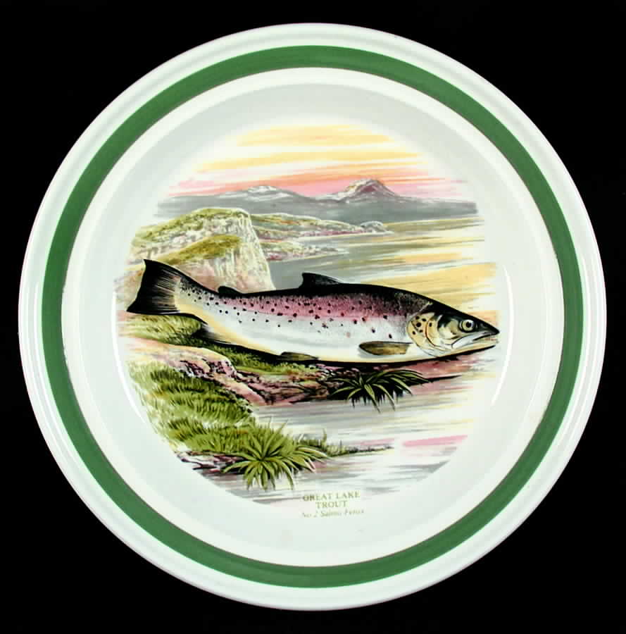 Compleat Angler Band Dinner Plate by Portmeirion-1