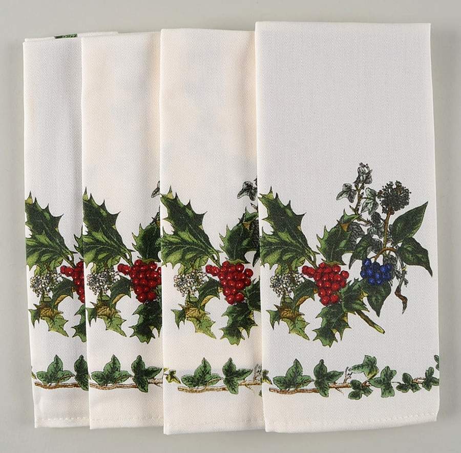 The Holly and The Ivy Cloth Napkin - Set of 4 by Portmeirion-1