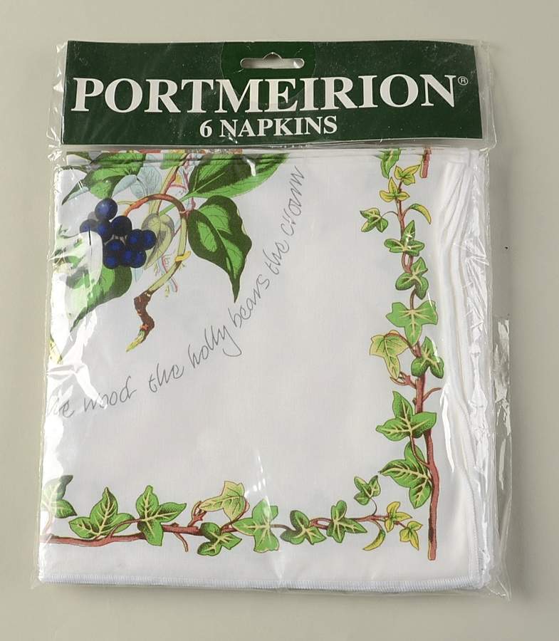The Holly and The Ivy Cloth Napkin - Set of 6 by Portmeirion-1