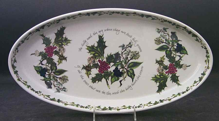 The Holly and The Ivy 18" Oval Baker by Portmeirion-1