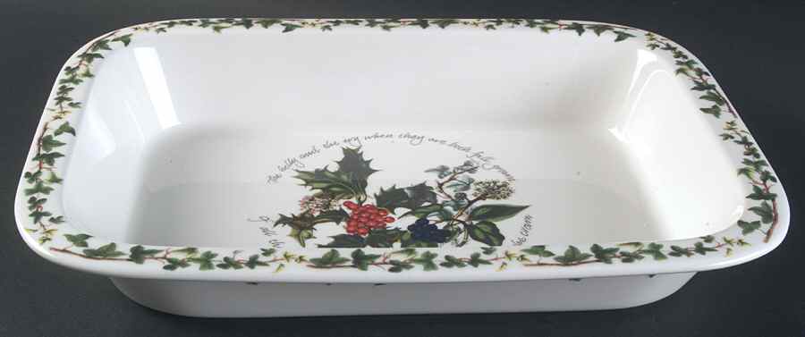 The Holly and The Ivy 13" Rectangular Roaster by Portmeirion-1