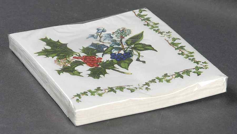 The Holly and The Ivy Package of Paper Beverage Napkins by Portmeirion-1