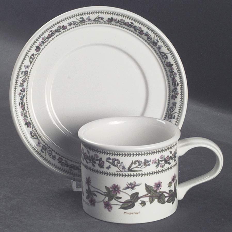 Variations Drum Flat Cup & Saucer Set by Portmeirion-1