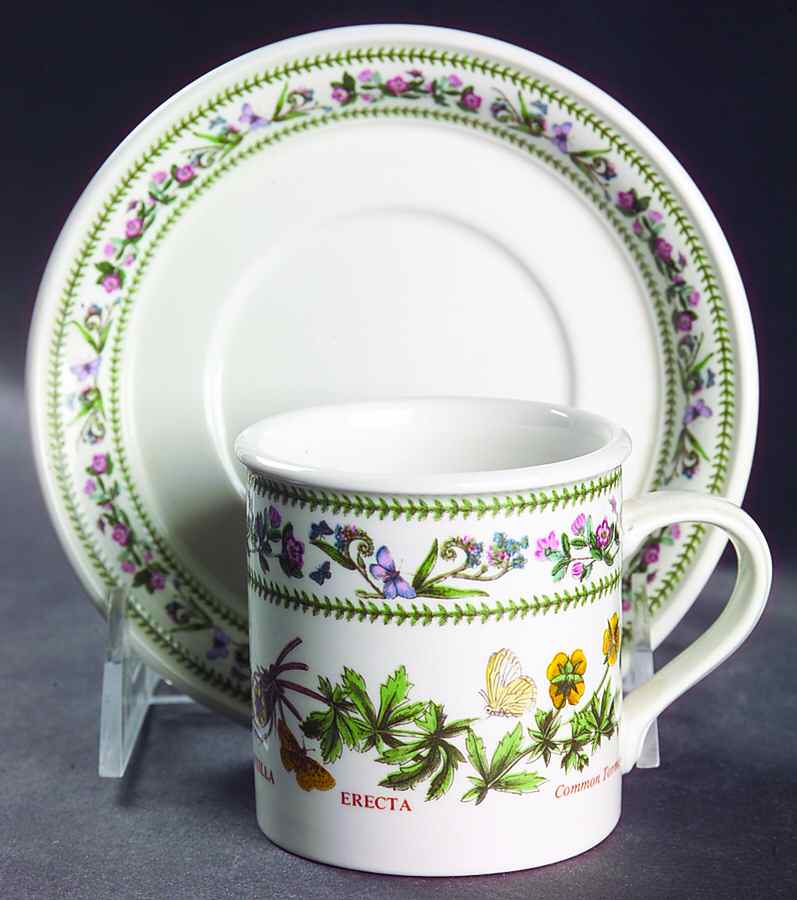 Variations Flat Demitasse Cup & Saucer Set by Portmeirion-1
