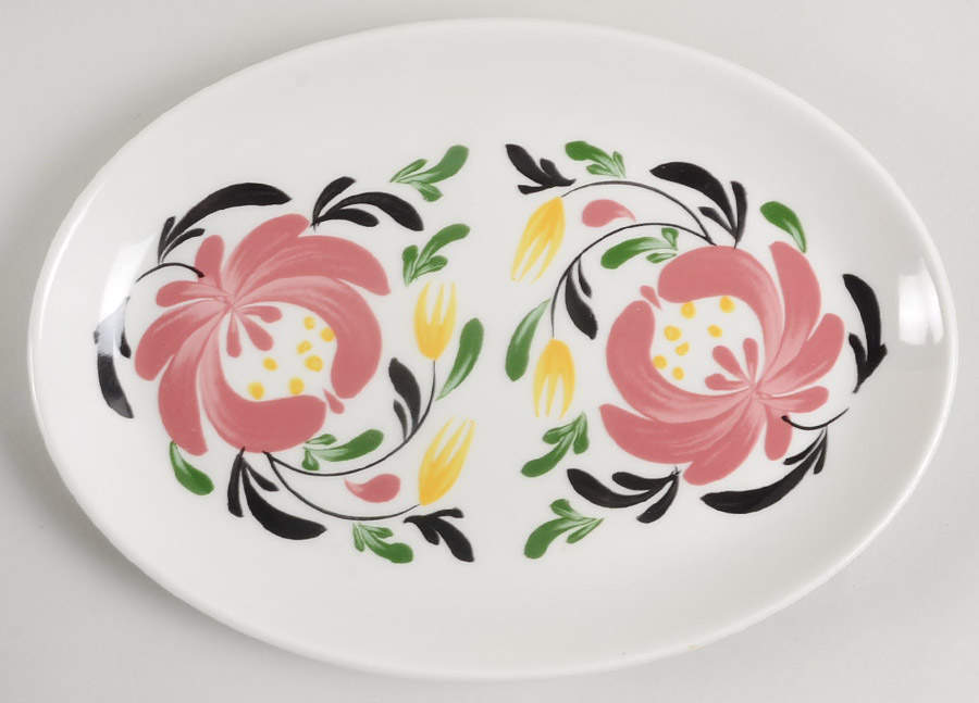 Welsh Dresser 10" Oval Steak Platter by Portmeirion-1