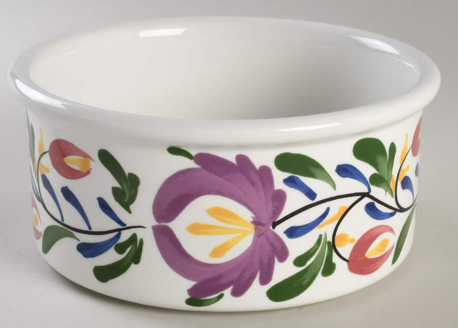 Welsh Dresser 7" Round Vegetable/Souffle (Drum) by Portmeirion-1