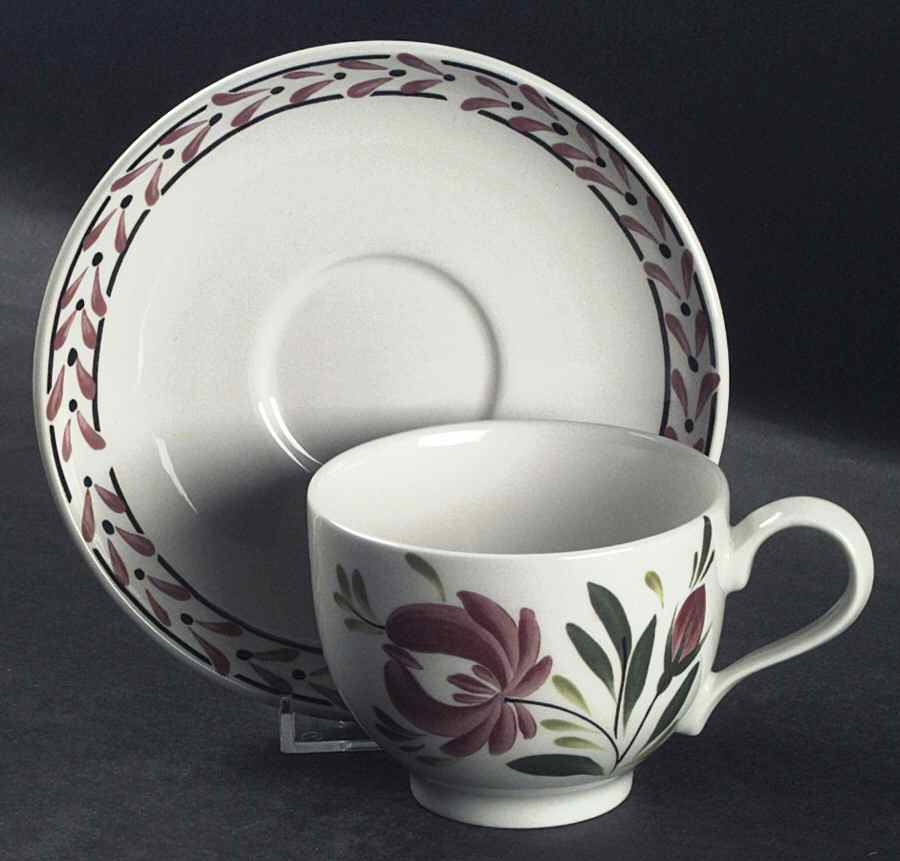 Welsh Dresser Traditional Footed Cup & Saucer Set by Portmeirion-1