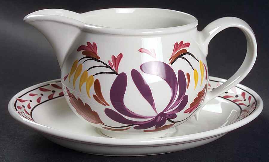 Welsh Dresser Gravy Boat & Underplate by Portmeirion-1