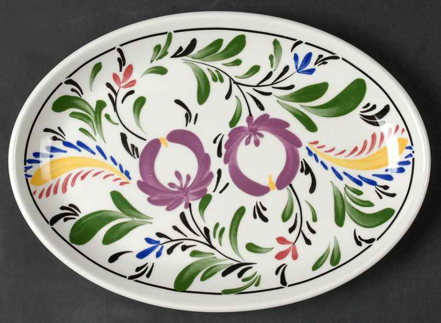 Welsh Dresser 10" Oval Steak Platter by Portmeirion-1