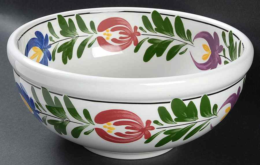 Welsh Dresser 10" Large Salad Serving Bowl by Portmeirion-1