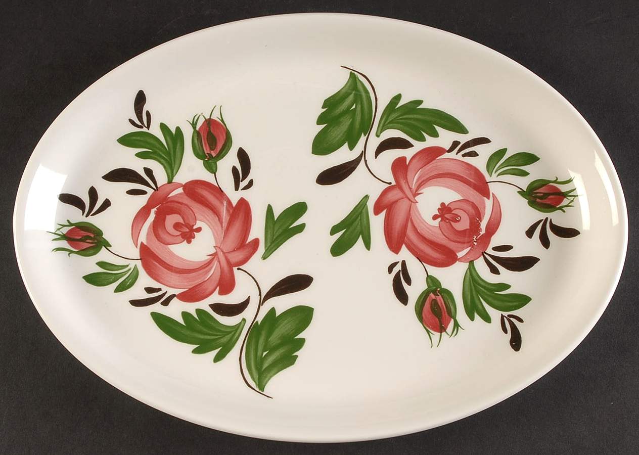 Welsh Dresser 13" Oval Steak Platter by Portmeirion-1