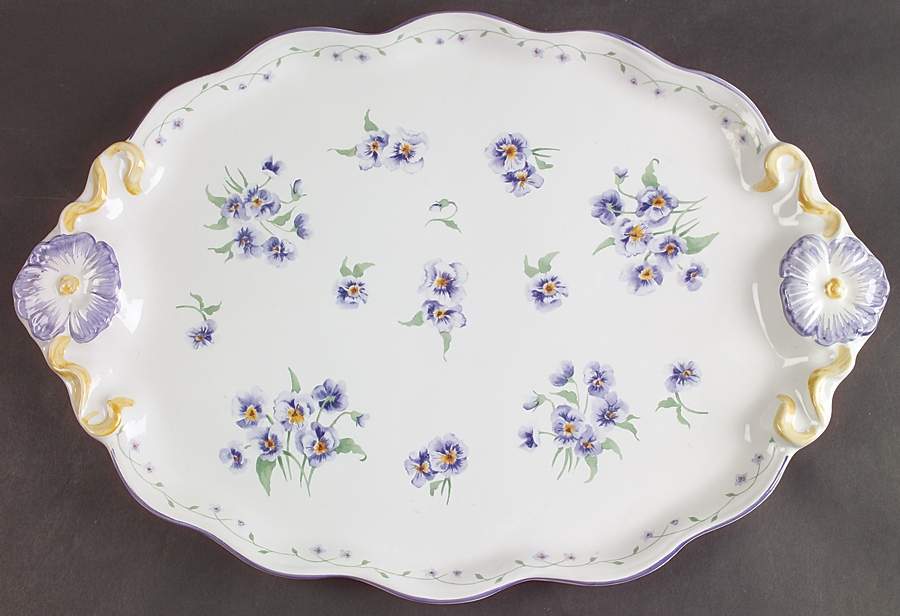 Edwina 16" Oval Serving Platter by Porta-1