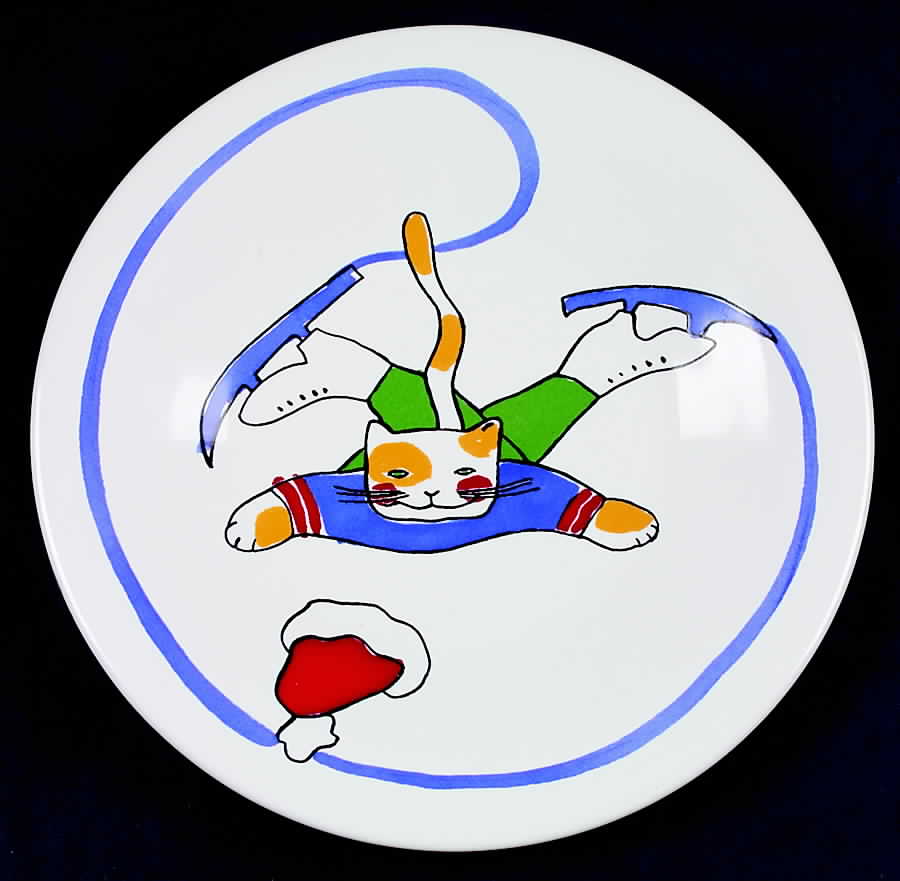 Feline Festivities Salad/Dessert Plate by Porta-1