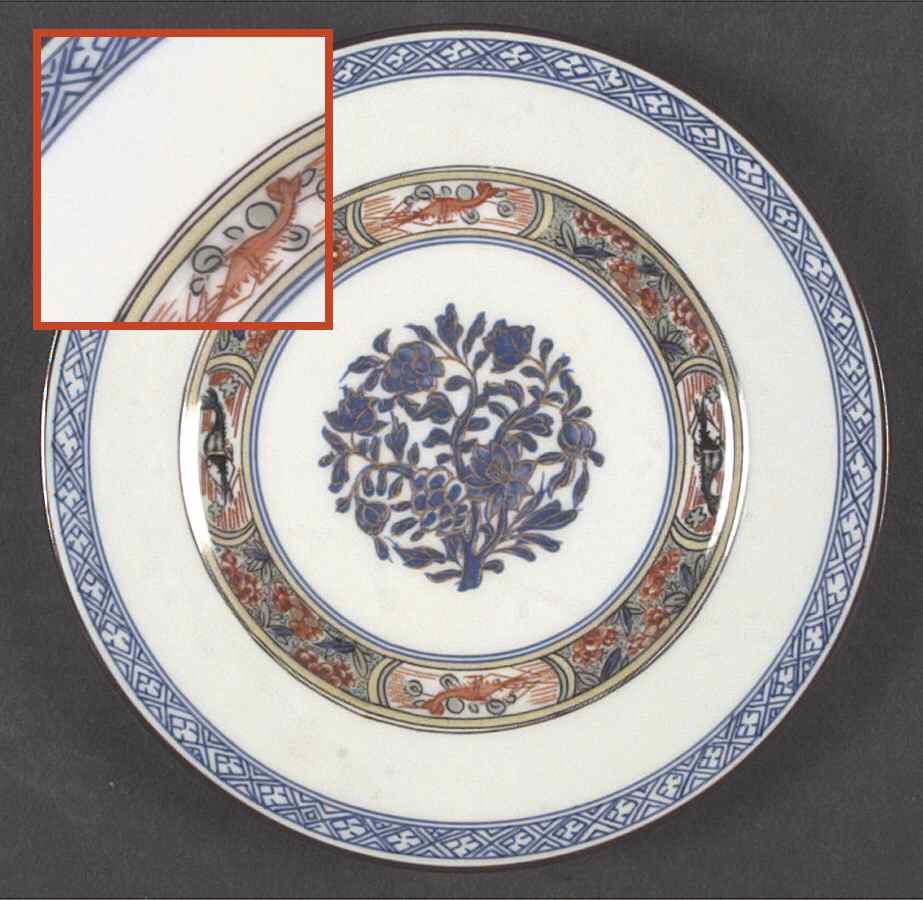Kan Sou (Celadon Background) Salad Plate by Puiforcat-1