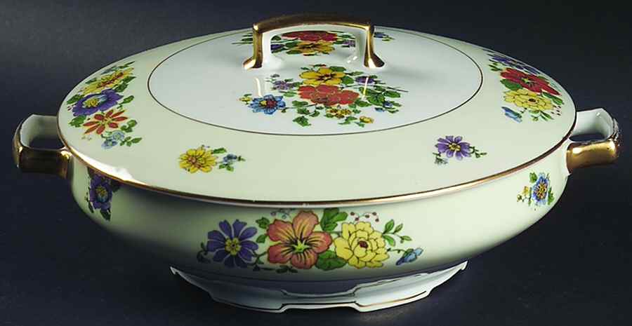 Princess Round Covered Vegetable by Porcelain Union-1