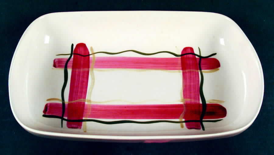 Normandy Plaid Bread Tray by Purinton-1