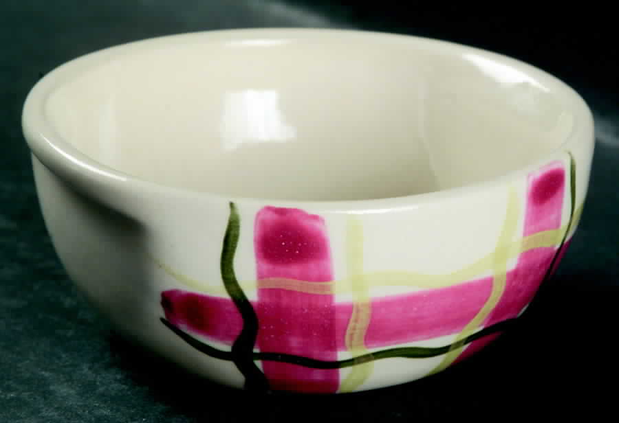 Normandy Plaid Fruit/Dessert (Sauce) Bowl by Purinton-1