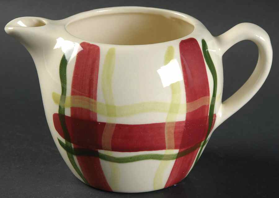 Normandy Plaid Creamer by Purinton-1