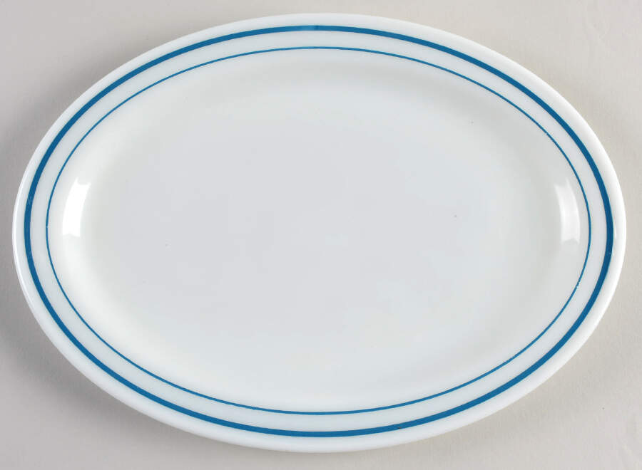 PYR7 12" Oval Serving Platter by Pyrex-1