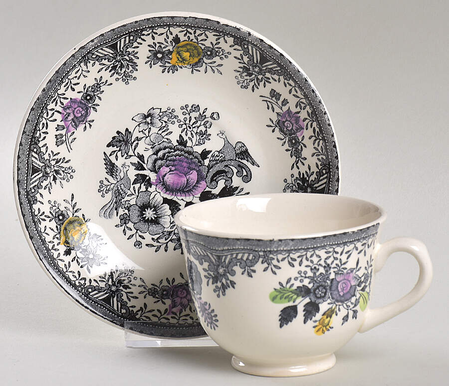 PRG10 Footed Cup & Saucer Set by Porsgrund-1
