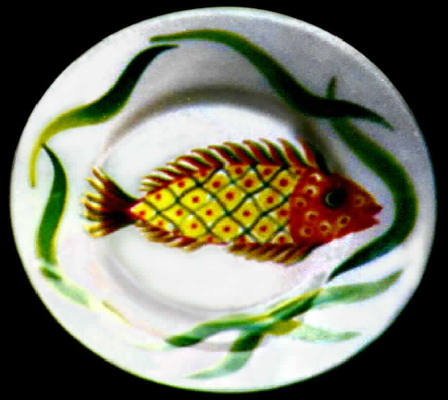 Pesca Dinner Plate by Palmer Smith-1