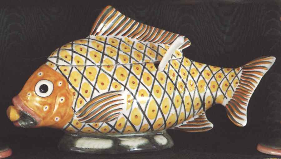 Pesca Figural Tureen & Lid with Ladle by Palmer Smith-1