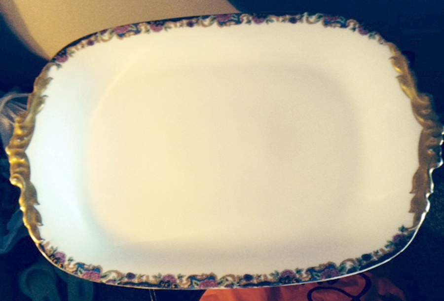 POY49 14" Oval Serving Platter by Jean Pouyat-1