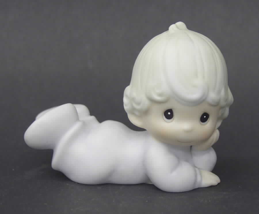 Baby Girl Lying Down Dove-Baby Girl Lying Down - Dove Trademark With Box by Precious Moments-1