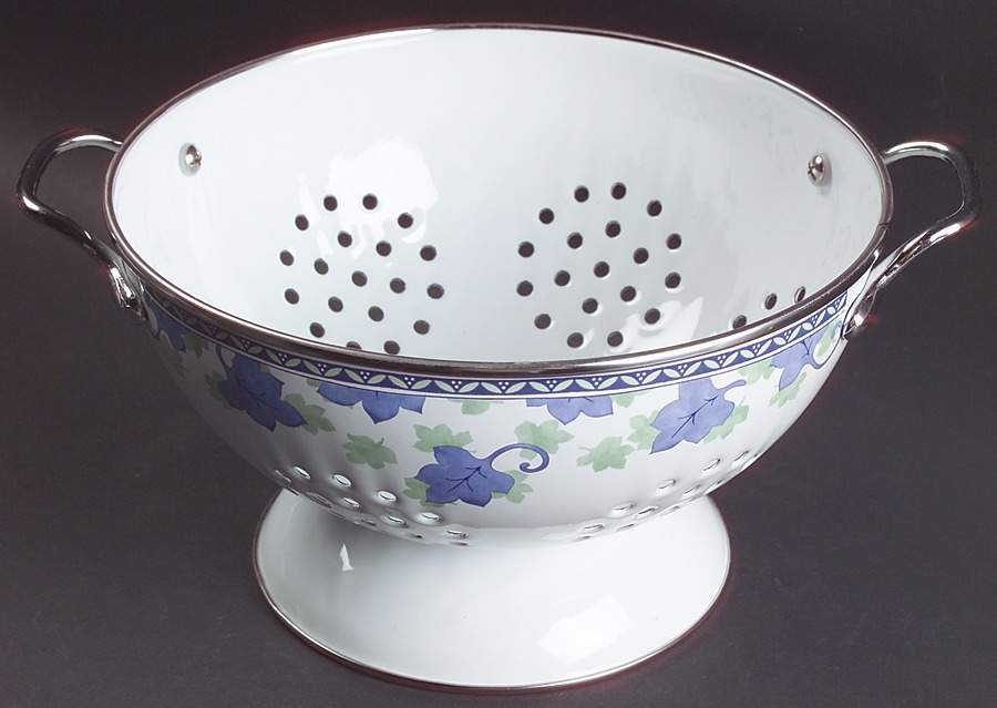 Blue Isle Metal Colander by Pfaltzgraff-1