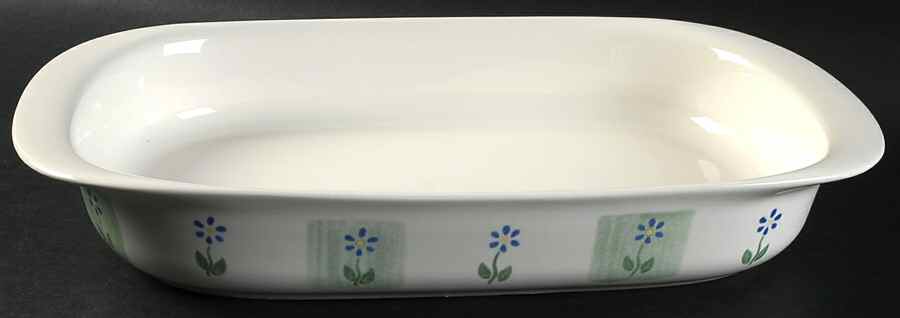 Cloverhill Floral 13"  Rectangular Baker by Pfaltzgraff-1