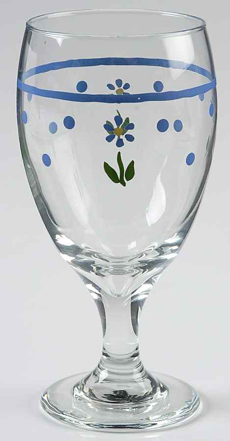 Cloverhill Floral 16 Oz Glassware Iced Tea by Pfaltzgraff-1