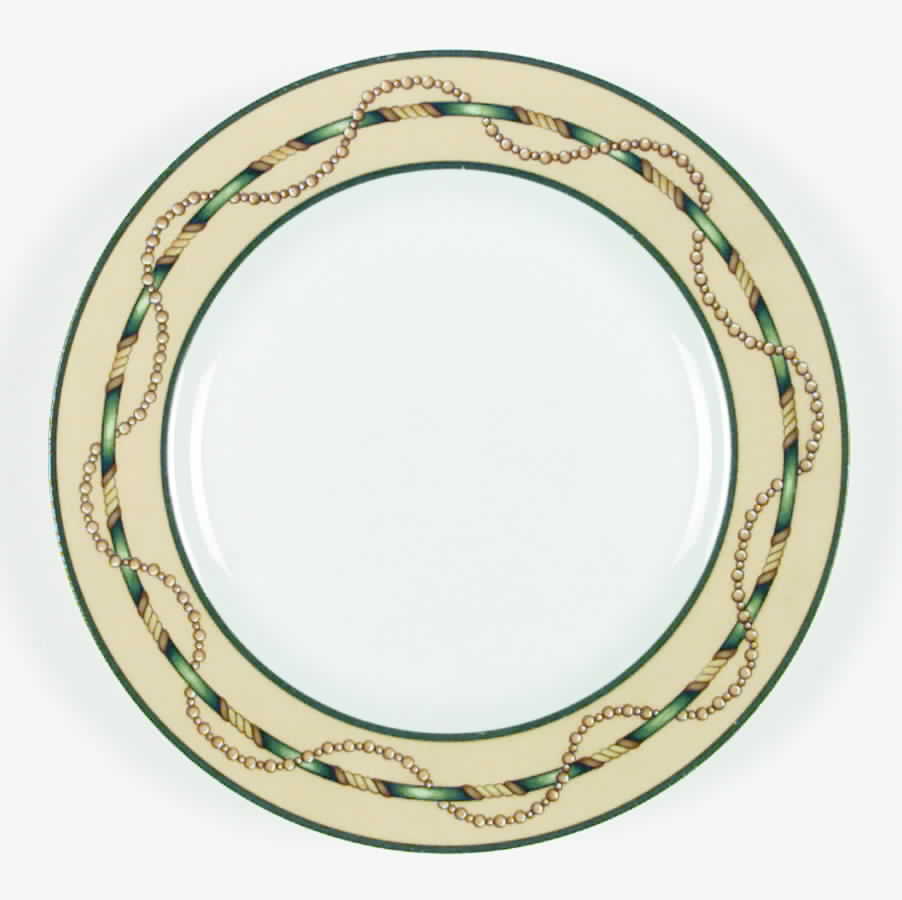 Les Voyages Bougainville Salad Plate by Porcelaine De Paris-1