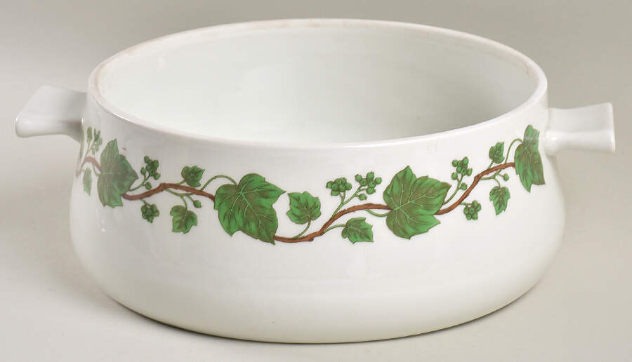 Lierre 2 Qt Round Covered Casserole No Lid by Porcelaine De Paris-1