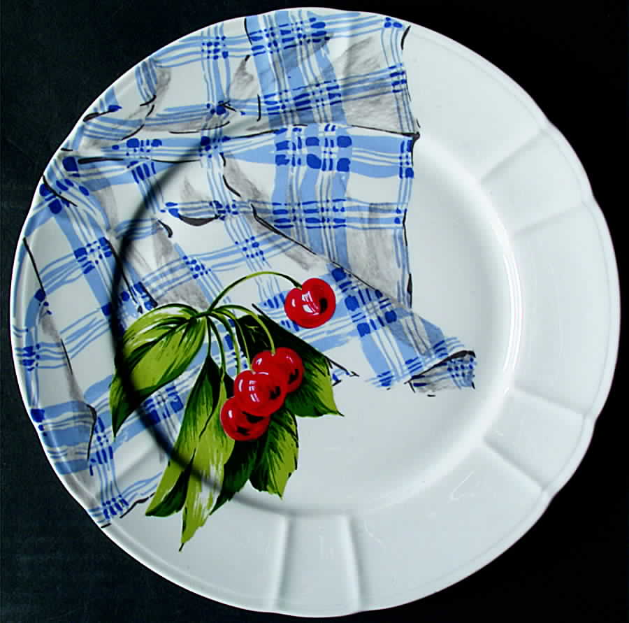 Les Cerises Dinner Plate by Porclan Jacques Cour-1