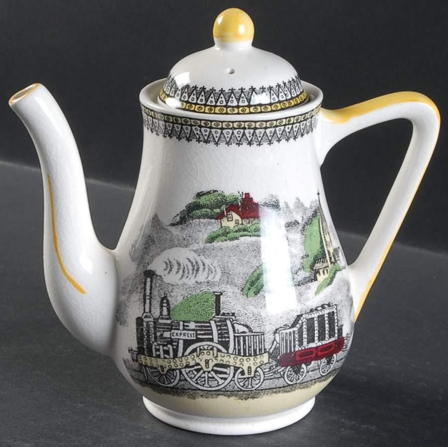 Railway Mini Coffee Pot & Lid by Portland-1