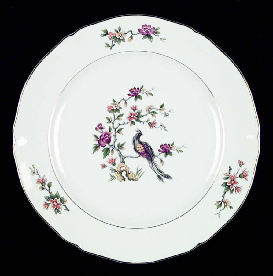 Regence Dinner Plate by Porcelaine Opaque (France)-1