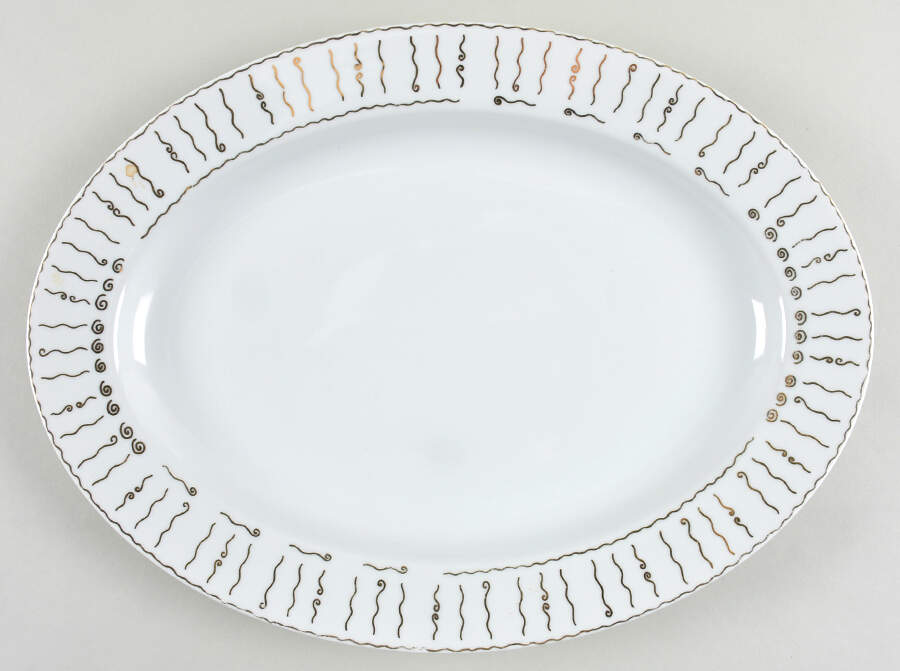 Nile 14" Oval Serving Platter by Pottery Barn China-1