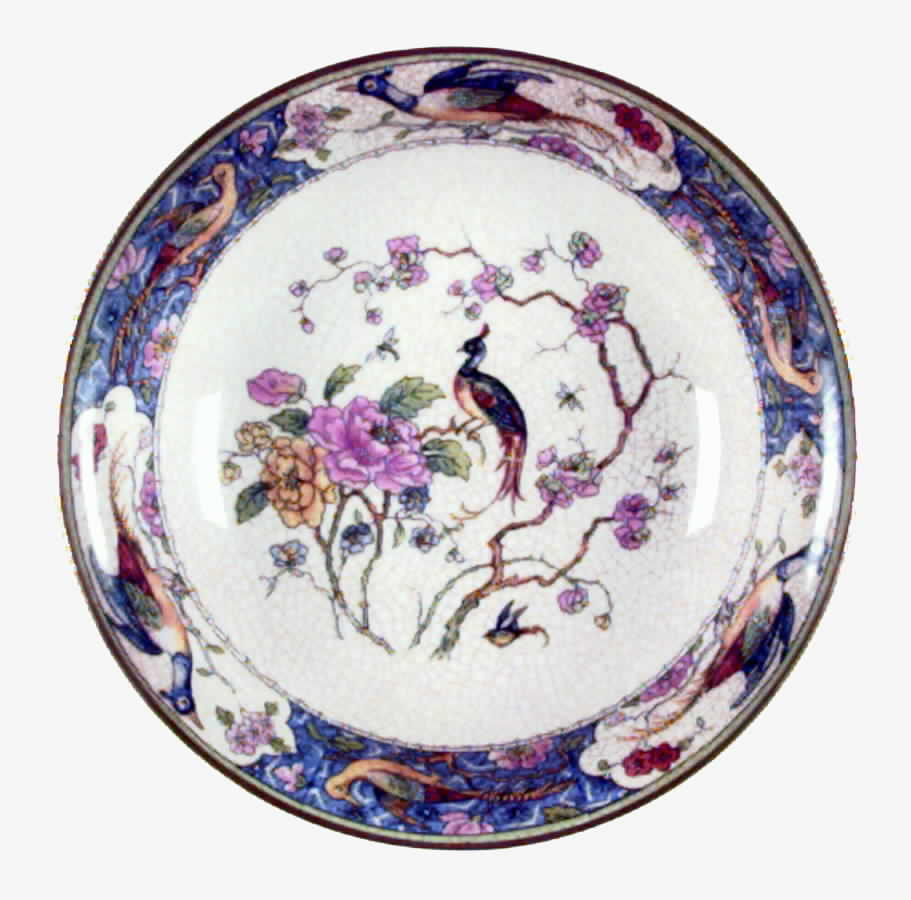 Bird of Paradise Fruit/Dessert (Sauce) Bowl by Potters Cooperative-1