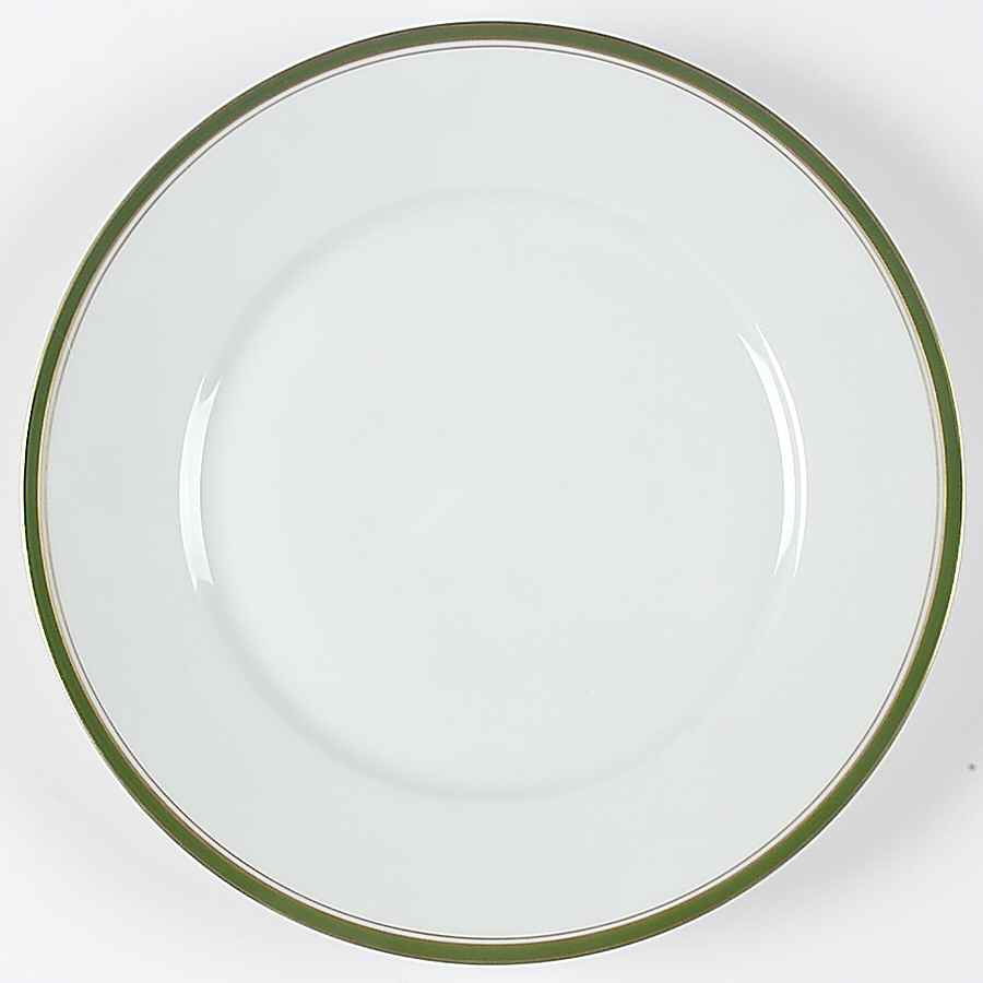 6040 Green Dinner Plate by Porcelaine Lafarge-1