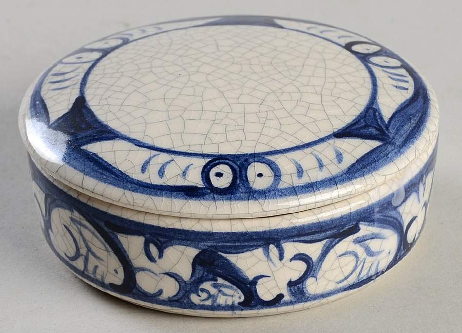 Dedham Rabbit 3" Round Box & Lid by Potting Shed-1