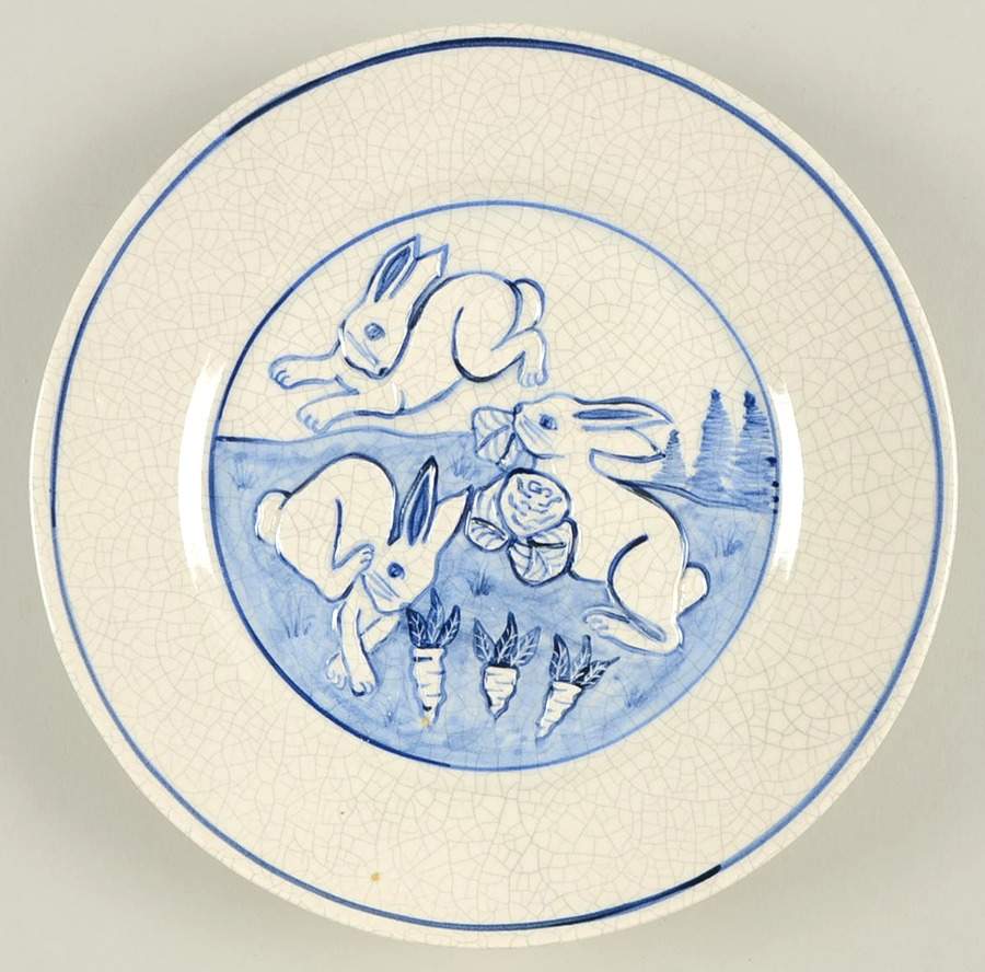 Dedham Rabbit Luncheon/Salad Plate by Potting Shed-1