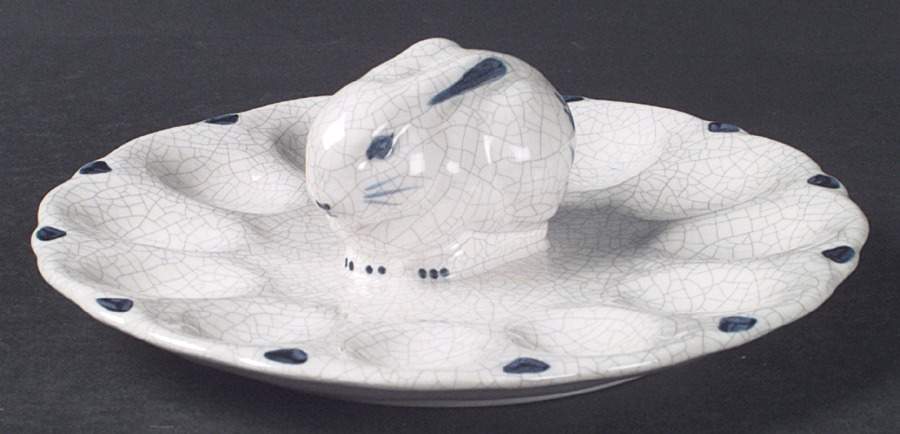 Dedham Rabbit Deviled Egg Plate by Potting Shed-1