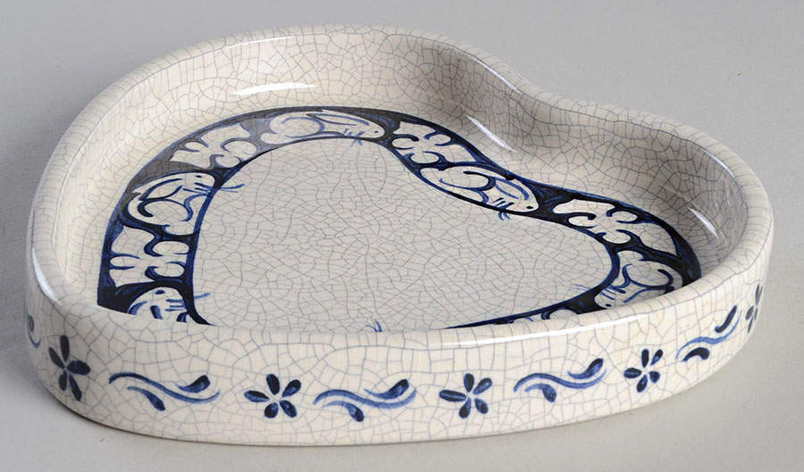 Dedham Rabbit Heart Shaped Dish by Potting Shed-1