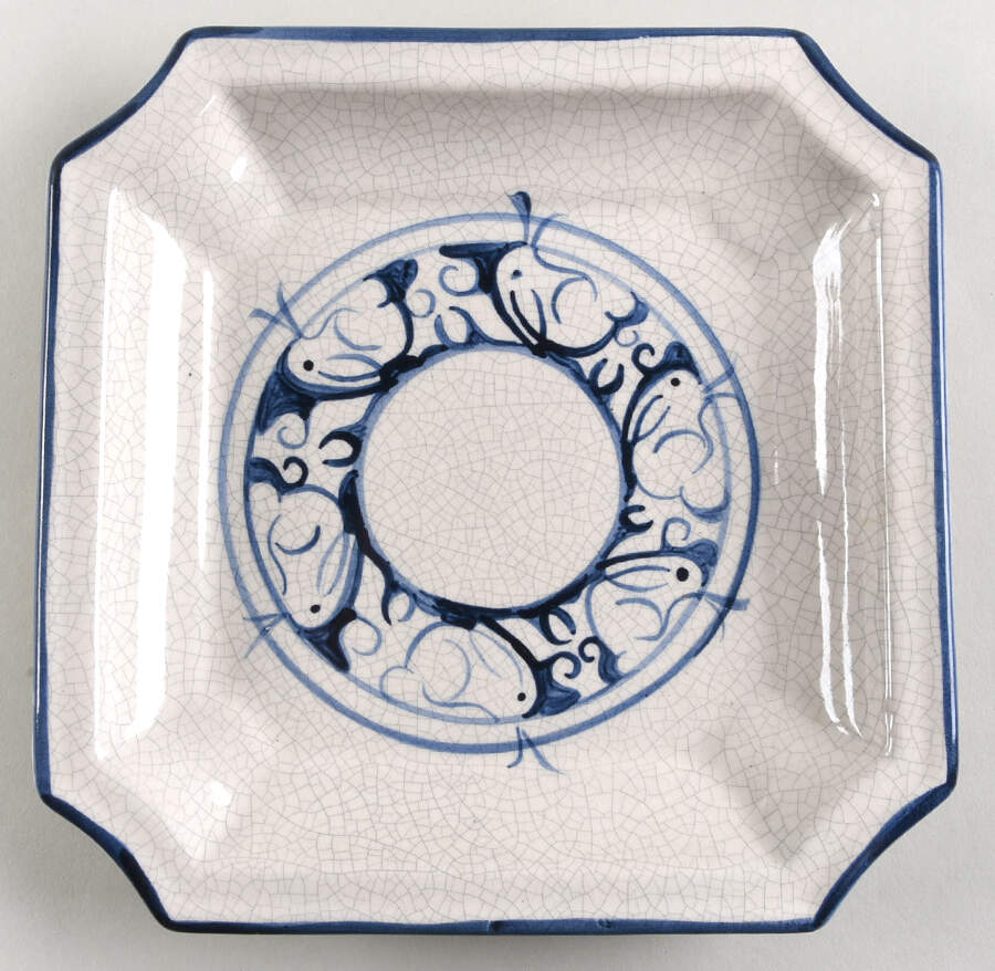Dedham Rabbit 7" Square Dish by Potting Shed-1